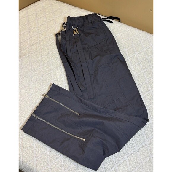 New Sui Generis Designer Grunge Streetwear Zippers Clips Windbreaker Pants Large - Picture 2 of 16